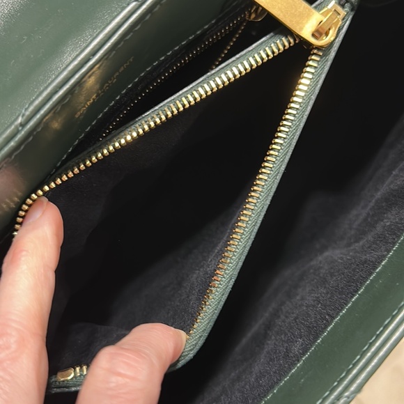 Saint Laurent- NEW Lou Lou Medium, Hunter Green - Picture 3 of 15